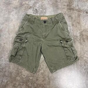 Red Camal Y2K Green Cargo Shorts Size 30